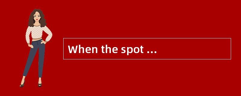 When the spot price of a commodity is above the futures price, the commodity market is said to be in