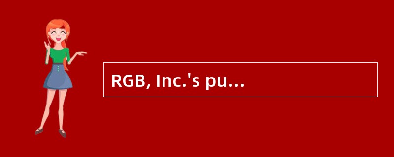 RGB, Inc.'s purchases during the year were $100,000. The balance sheet shows an average account