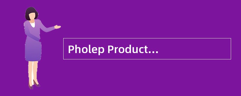 Pholep Productions is estimating the weighted average cost of capital (WACC). They have several piec