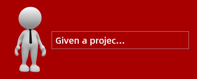 Given a project with normal cash flows, the point at which the net present value profile intersects