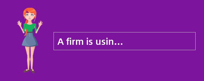 A firm is using the profit-maximizing combination of labor and capital if the ratio of each input�