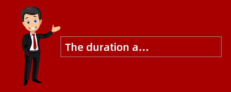 The duration and convexity of an option-free bond priced at $90.25 are 10.34 and 1560,respectively.