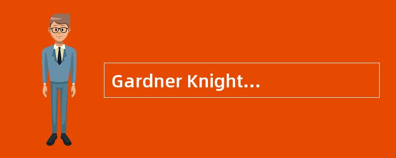 Gardner Knight, CFA, is a product development specialist at an investment bank. Knight is responsibl