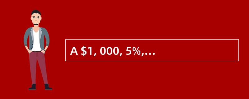 A $1, 000, 5%, 20-year annual-pay bond has a yield of 6.5%. If the yield remains unchanged, how much