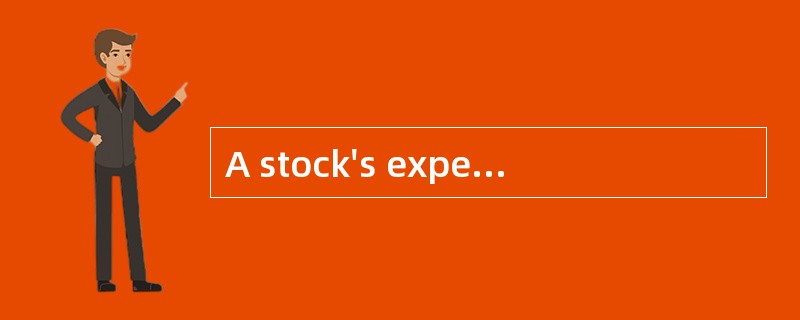 A stock's expected price movement over the next two periods is as follows:.<br /><img