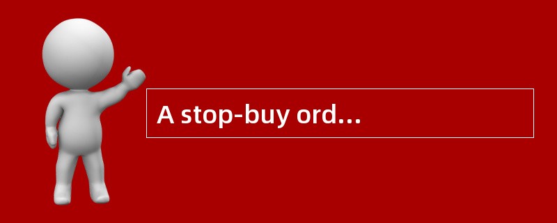 A stop-buy order is most likely placed when a trader: