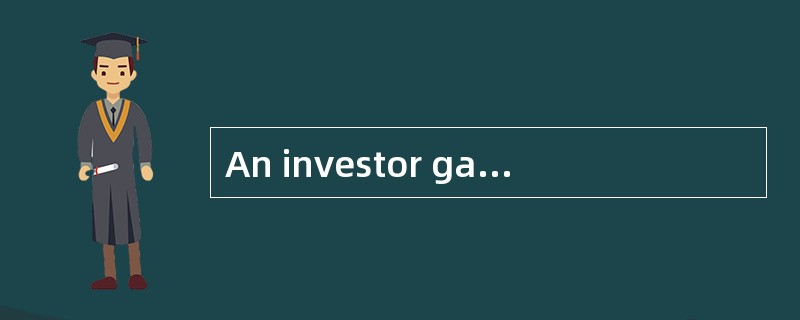 An investor gathers the following data to estimate the intrinsic value of a company's stock usi
