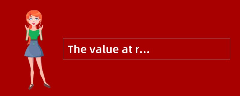 The value at risk of an alternative investment is best described as the: