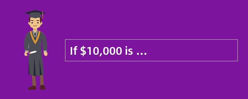 If $10,000 is invested today in an account that earns interest at a rate of 9.5%, what is the value