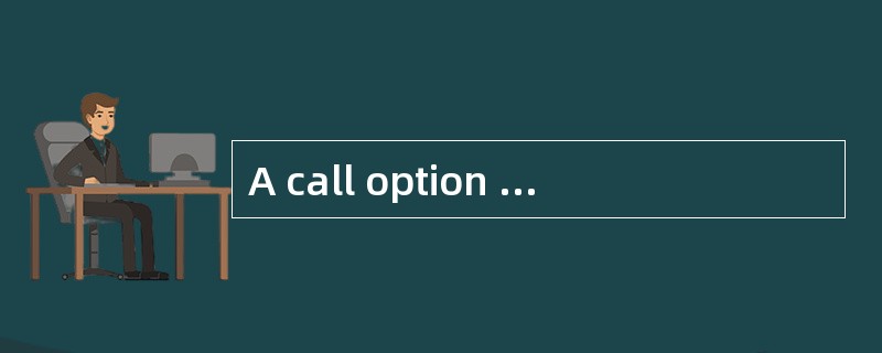 A call option sells for $4 on a $25 stock with a strike price of $30. Which of the following stateme