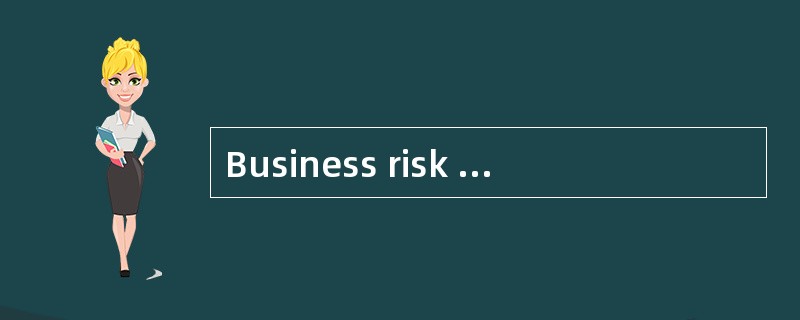 Business risk is the combination of: