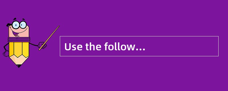 Use the following data to answer Questions 1 through 7.<br />A firm acquires an asset for $120