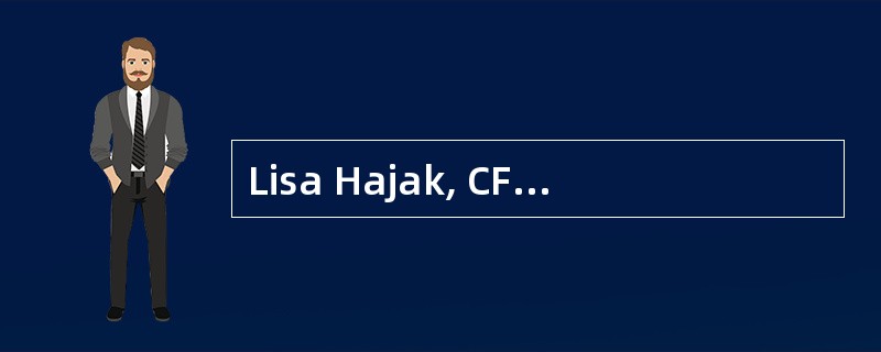 Lisa Hajak, CFA, specialized in research on real estate companies at Cornerstone Country Bank for 20