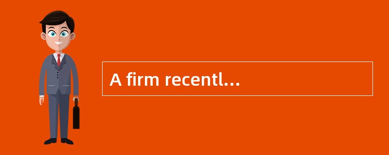A firm recently recognized a $15,000 loss on the sale of machinery used in its manufacturing operati