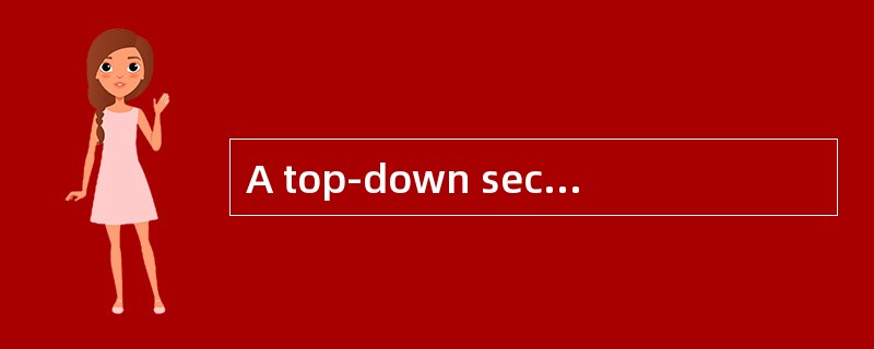 A top-down security analysis begins by: