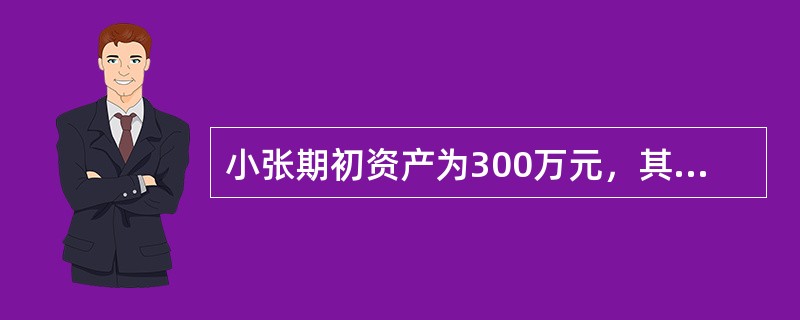 小张期初资产为300万元，其中100万元为生息资产，200万元为自用资产，若本期储蓄为50万元，投资报酬率为10%，则其资产成长率为（　　）。