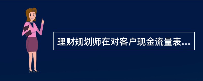 理财规划师在对客户现金流量表进行分析时，应特别注意的是（　　）。<br />Ⅰ.应具体分析各收入支出项目的数额及其在总额中所占的比例<br />Ⅱ.对客户财务状况影响较大的经常