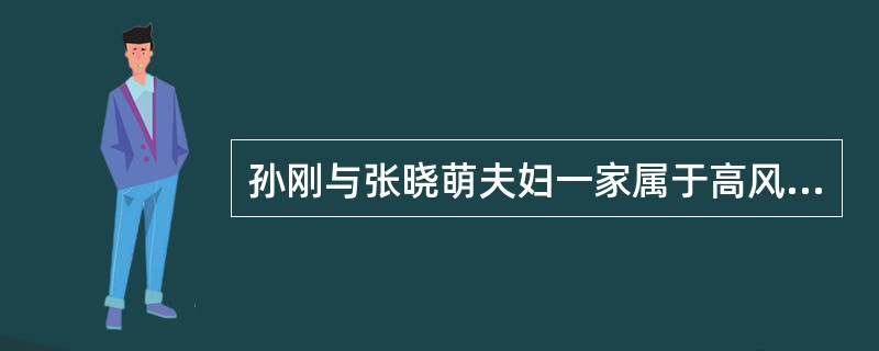 孙刚与张晓萌夫妇一家属于高风险承受家庭，急需调整家庭中的资产配置，于是聘请理财规划师进行理财规划。理财规划师通过与孙刚和张晓萌夫妇沟通，获得了以下家庭、职业与财务信息：<br /><