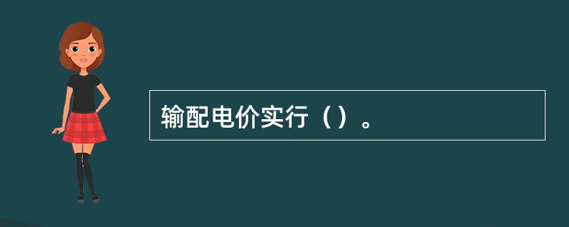 输配电价实行（）。