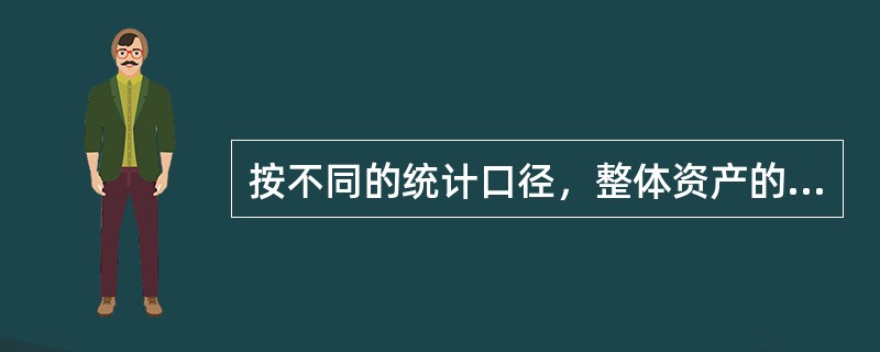 按不同的统计口径，整体资产的收益额可分为（）。