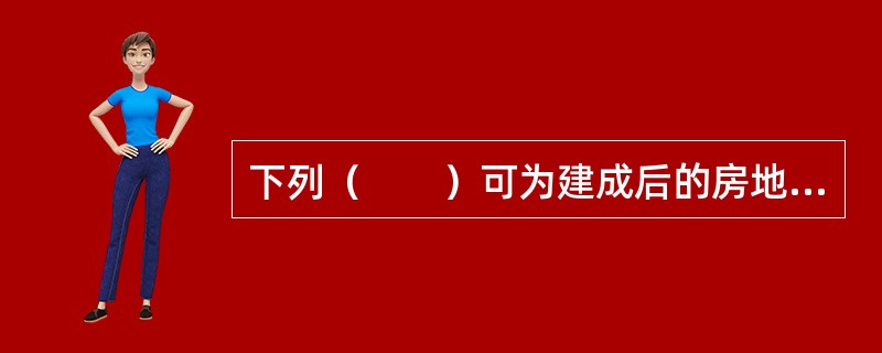 下列（　　）可为建成后的房地产提供长期融资。