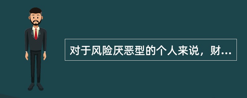 对于风险厌恶型的个人来说，财富的边际效用随着财富的增加而下降。()