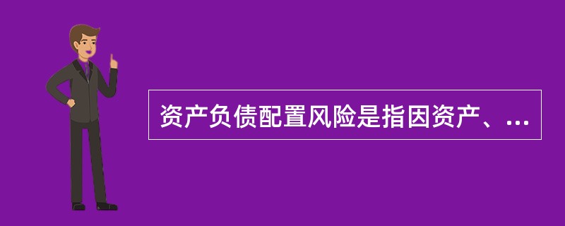 资产负债配置风险是指因资产、负债在数量、期限、成本、收益和流动性等方面不能有效匹配而产生的风险。资产负债配置是寿险资产管理的源头，加强资产负债配置风险管理是防范寿险资产管理风险最关键和最有效的手段。配