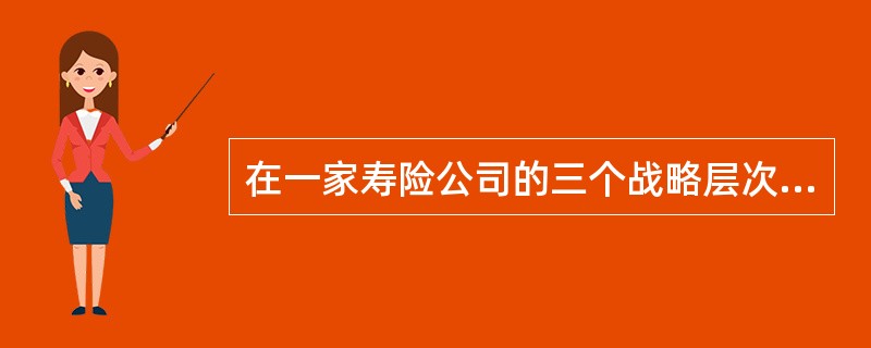 在一家寿险公司的三个战略层次中，自上而下分别是是()。