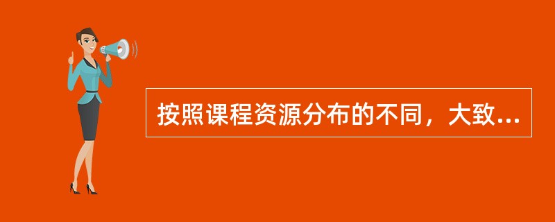 按照课程资源分布的不同，大致可以把课程资源分为课内资源和课外资源。（  ）