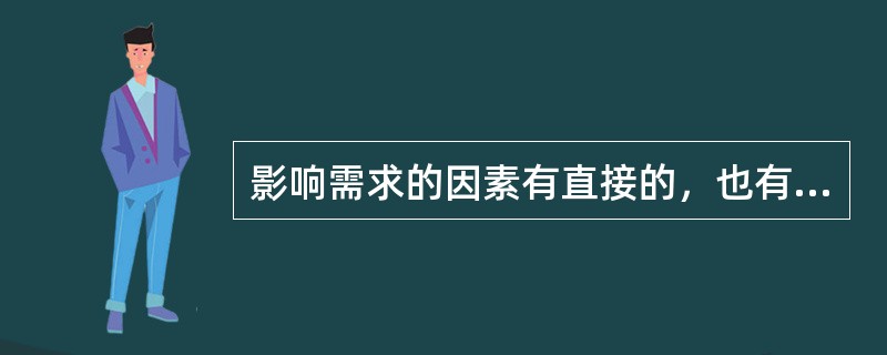 影响需求的因素有直接的，也有间接的，以下不是直接影响需求的因素或条件的是（）。