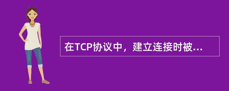 在TCP协议中，建立连接时被置为1的标志位和所处的字段是（）。