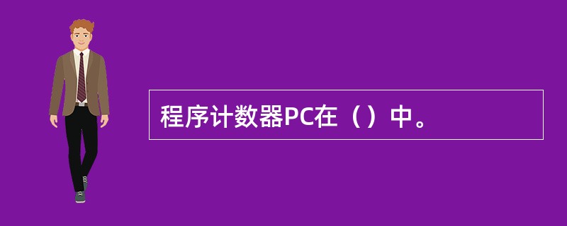 程序计数器PC在（）中。