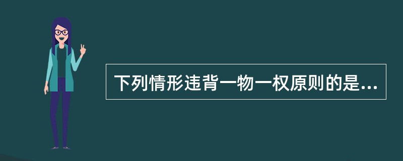 下列情形违背一物一权原则的是（）。