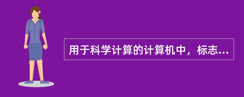 用于科学计算的计算机中，标志系统性能的主要参数是（）。