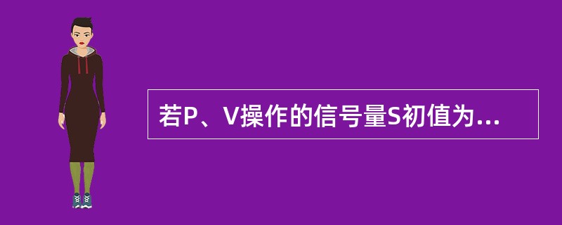 若P、V操作的信号量S初值为2，当前值为-1，则表示有（）等待进程。