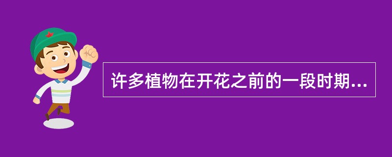 许多植物在开花之前的一段时期，要求每天有一定的昼夜交替，即有光和无光交替，才能开花的现象，称为光周期现象。()