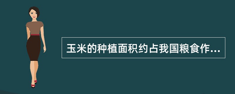 玉米的种植面积约占我国粮食作物总面积的()。