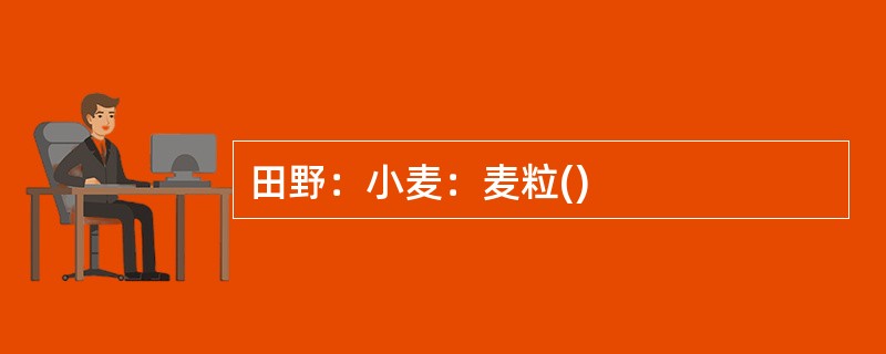 田野：小麦：麦粒()