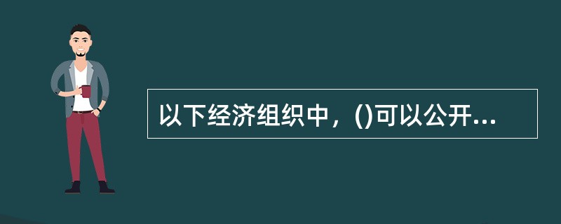 以下经济组织中，()可以公开发行股票。