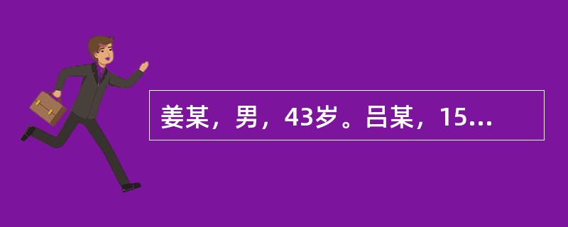 姜某，男，43岁。吕某，15岁，某中学学生。姜某多次威胁吕某让其在公共汽车上盗窃，并拿出盗窃钱财中的一小部分给吕某。截至案发时，吕某共盗窃403元。下列说法正确的是()