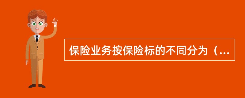 保险业务按保险标的不同分为（）。