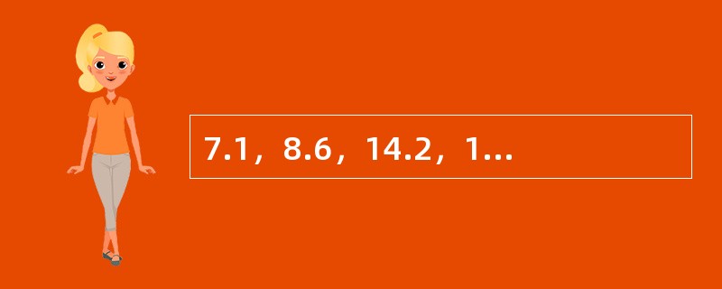 7.1，8.6，14.2，16.12，28.4，（　　）。