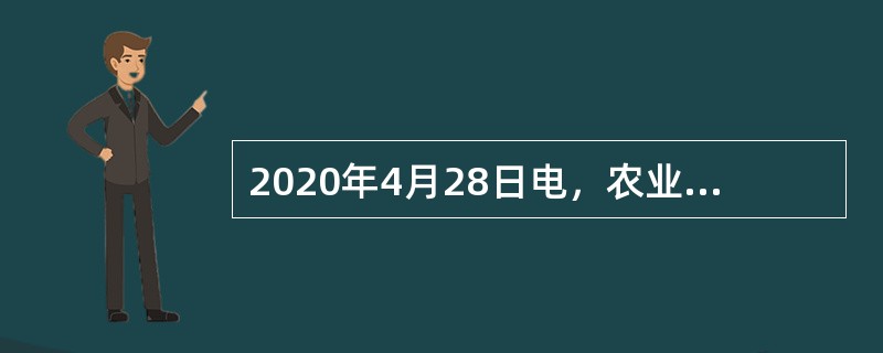 2020年4月28日电，农业农村部会同人力资源社会保障部日前安排留乡农民工就业做出具体的安排：回归农业稳定一批、工程项目吸纳一批、创新业态培育一批、（　）带动一批、（　）安置一批。