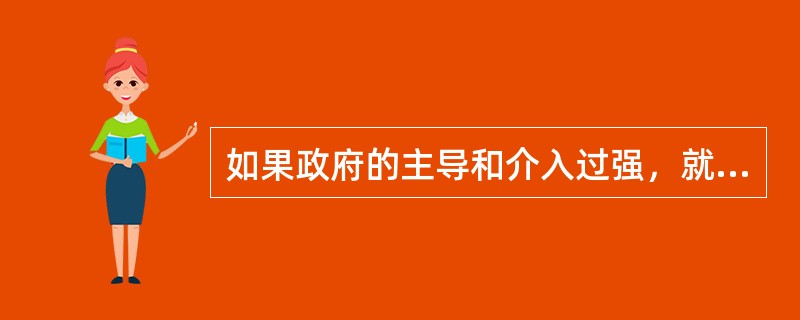 如果政府的主导和介入过强，就容易甚至打破政府与社会组织的职责边界，甚至出现政府（）的现象，挤占社会组织自主发展的空间。