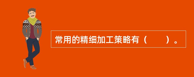 常用的精细加工策略有（　　）。