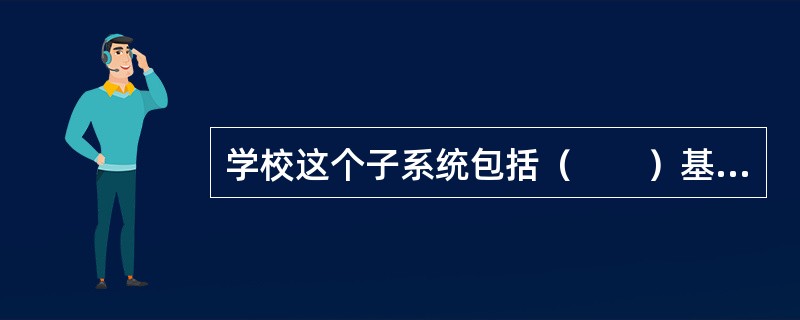 学校这个子系统包括（　　）基本要素。