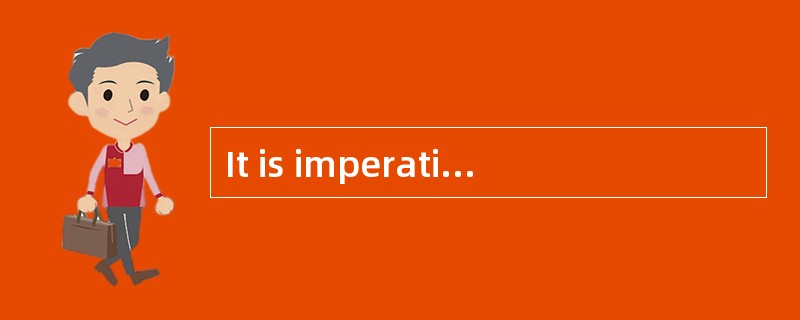 It is imperative that students ____________ their term papers on time.