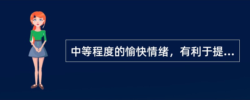 中等程度的愉快情绪，有利于提高认知活动的效果，而消极情绪的激活水平越高，操作效果越差，这体现了情绪的（）功能。