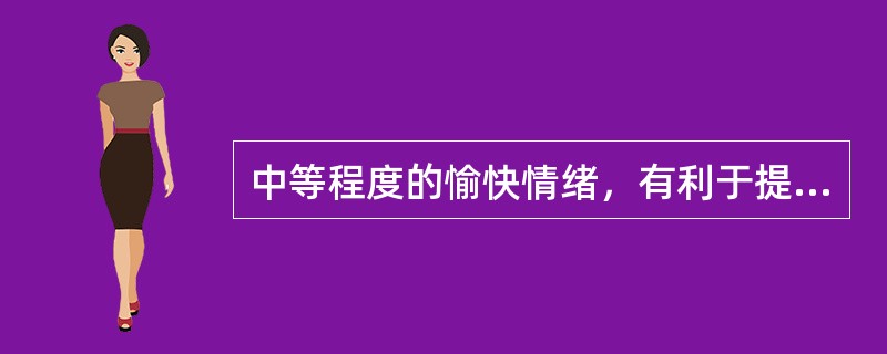 中等程度的愉快情绪，有利于提高认知活动的效果，而消极情绪的激活水平越高，操作效果越差，这体现了情绪的（）功能。