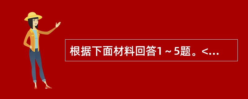 根据下面材料回答1～5题。<br /><img src="https://img.zhaotiba.com/fujian/20220831/idl5g41obpz.png&